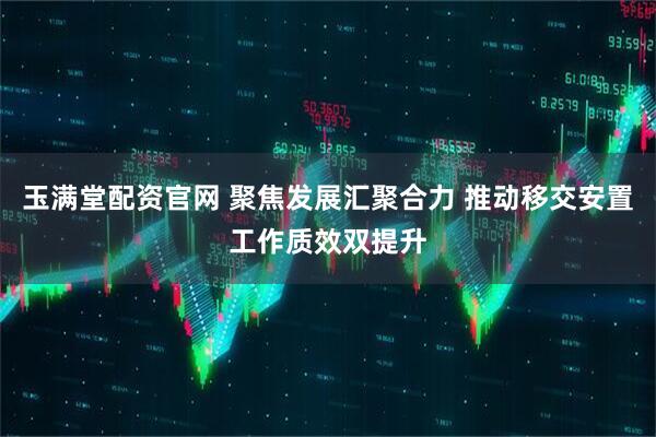 玉满堂配资官网 聚焦发展汇聚合力 推动移交安置工作质效双提升